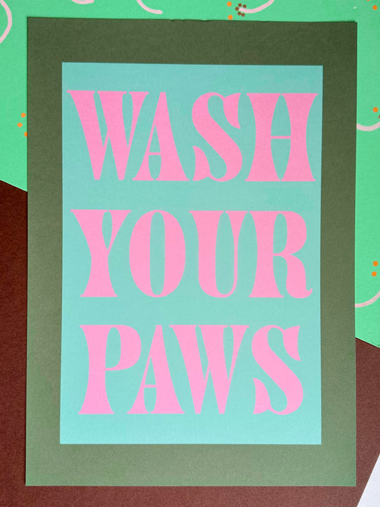 WASH YOUR PAWS